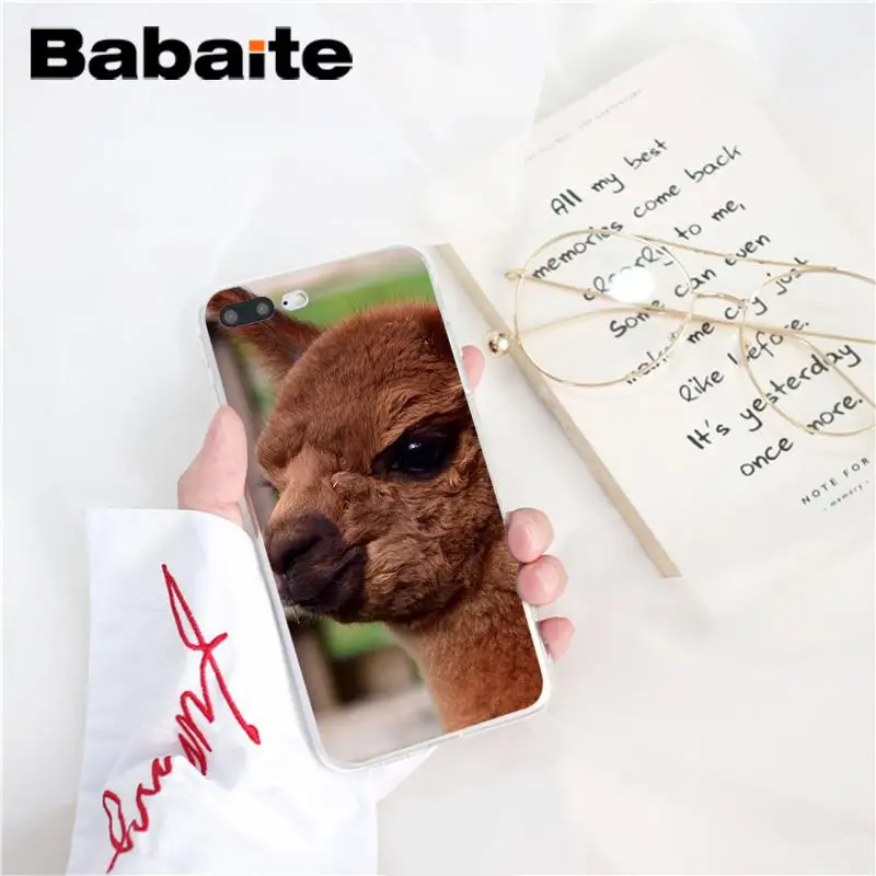 Babaite Lama Llama Alpacas животный черный мягкий чехол для телефона из ТПУ чехол для iPhone 8 7 6 6S Plus X XS MAX 5 5S SE XR 10 Fundas Capa