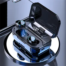 G02 TWS Bluetooth V5.0 6D стерео наушники беспроводные наушники IPX7 водонепроницаемые наушники 3300 мАч светодиодный дисплей Smart Mobile power