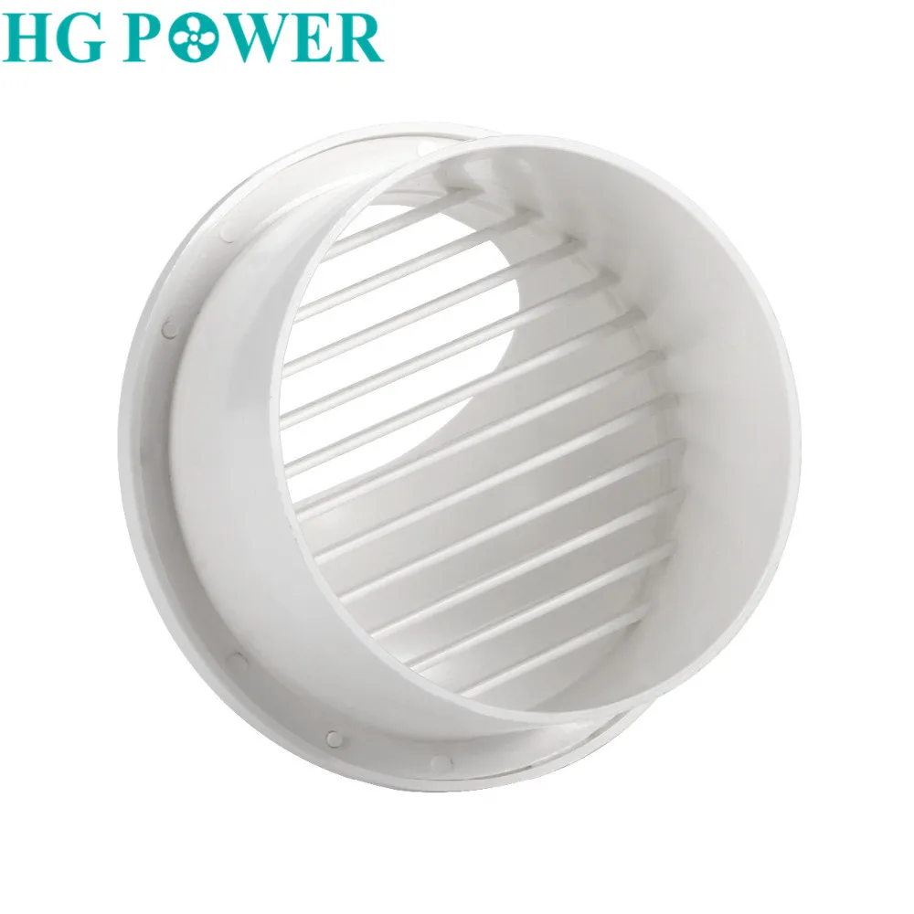 4/6inch Round Plastic Grille Cover Outlet Ceiling Wall Air Ducting Ventilation for Home Heating Cooling Window Exhaust Vent