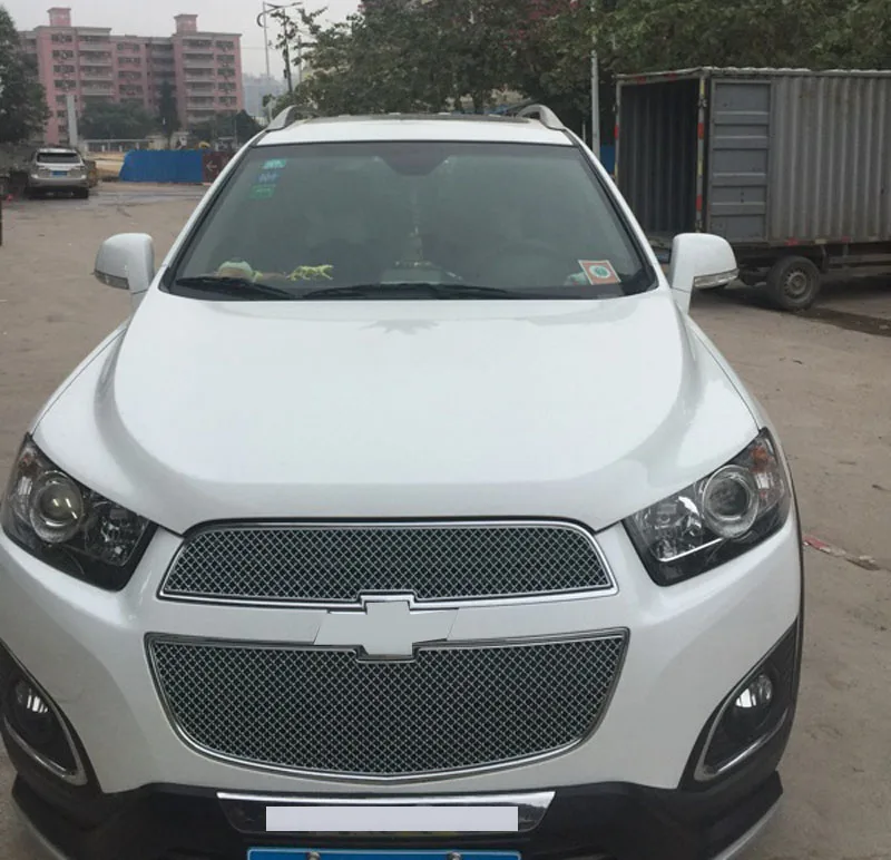 Для Chevrolet Captiva 2012-16 передняя решетка из нержавеющей стали сотовая сетка гриль