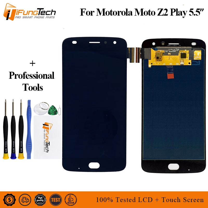 

For Motorola Moto Z2 Play XT1710-01/07/08/10 5.5 inch AMOLED LCD Display Touch Screen Digitizer 1920*1080 assembly with Tools