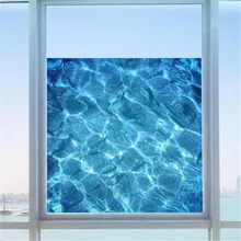 AU Film Water Ripple Window Decal Privacy Glass Cover Home Shower Door Bathroom beautiful wall sticker