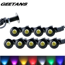 GEETANS 1pcs Ultra thin 2.3CM 12V Car led DRL Daytime Running light source waterproof Eagle eye lamp /Parking Warning Light AE
