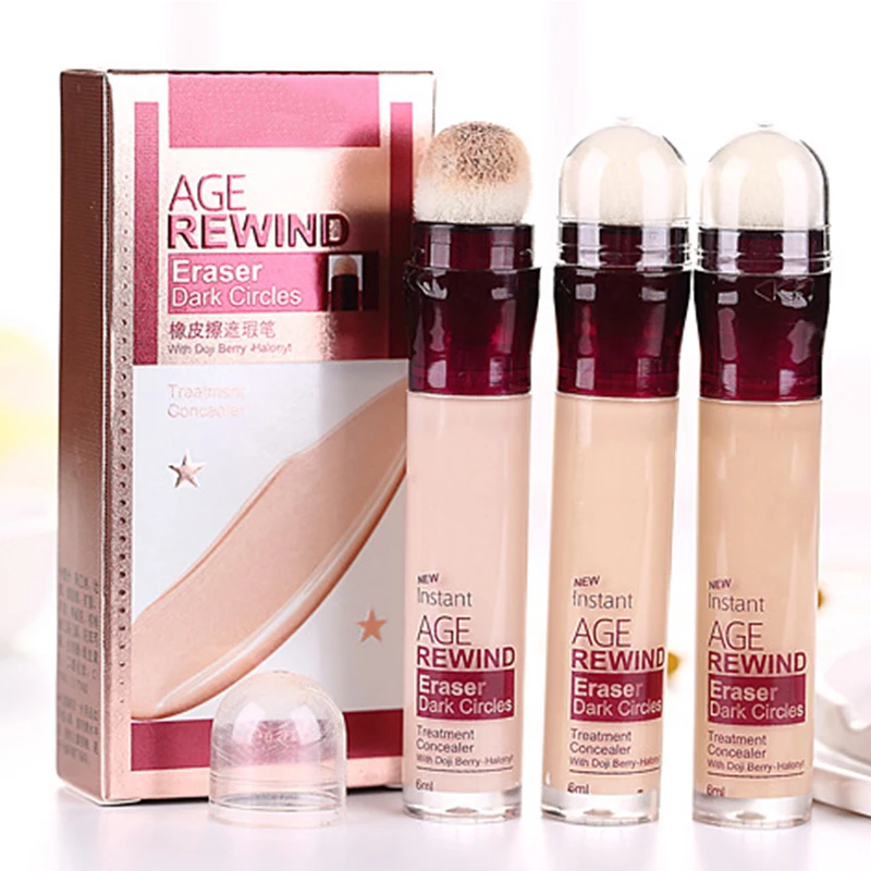 

ICYCHEER 6 Corlors Liquid Concealer Foundation Contour Eraser Concealer Pen Oil-control Brighten Base Makeup