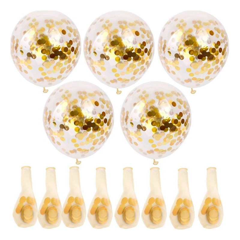 Золотой конфетти шары 30 Pieces12 cm вечерние шары с золотой Бумага Confetti Dots для вечерние украшения Свадебный декор