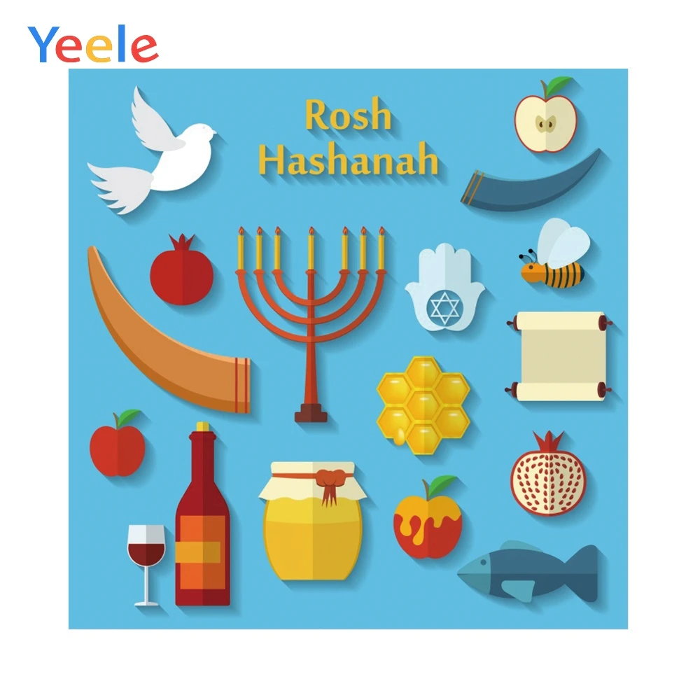

Yeele Cartoon Judaism New Year Rosh Hashanah Party Photography Backgrounds Personalized Photographic Backdrops For Photo Studio