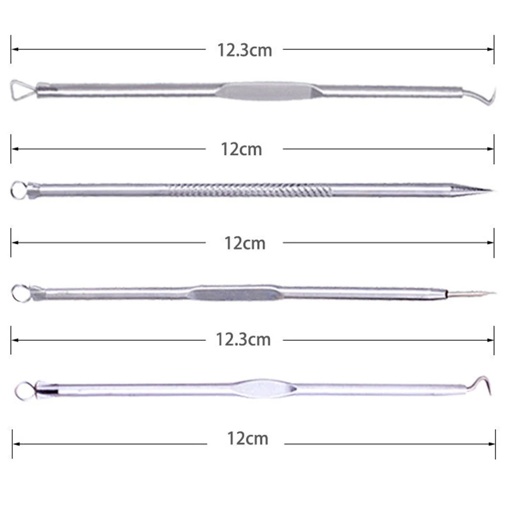 9Pcs/Set Stainless Steel Powder Acupuncture Double Head Teasing Acne Sore Needle Blackhead Removal Skin Care Cleaning kit Tools 9Pcs/Set Stainless Steel Powder Acupuncture Double Head Teasing Acne Sore Needle Blackhead Removal Skin Care Cleaning kit Tools