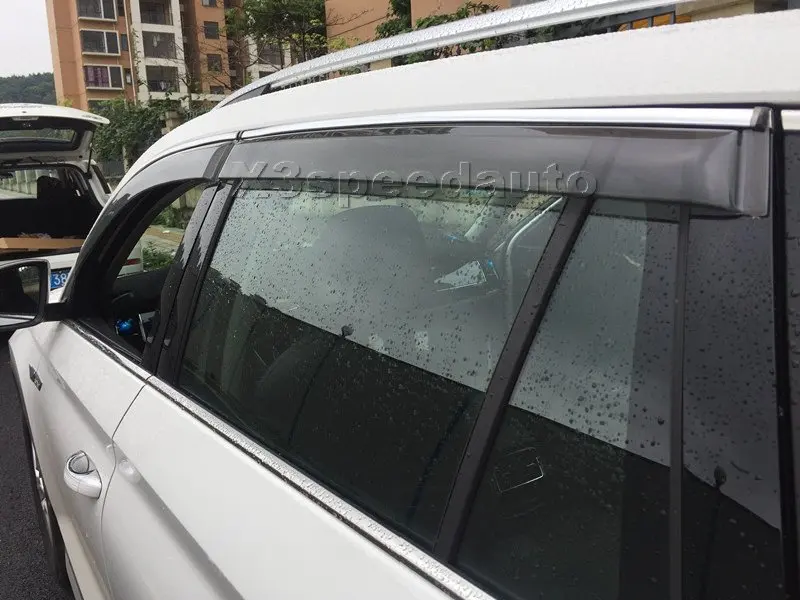 High Quality Window Visor Vent Sun Rain Deflector Guard 4pcs For Skoda Kodiaq -
