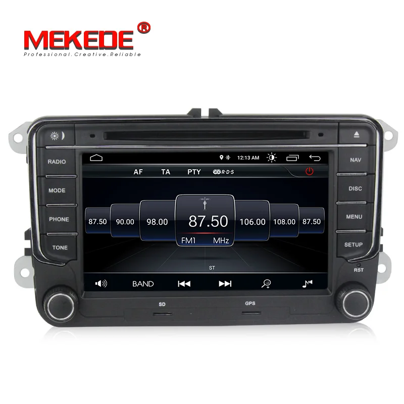 1024X600 HD 2din Android 8,0 автомобильный dvd-плеер радио для Volkswagen VW golf 6 touran passat B7 sharan Touran polo tiguan gps Navi