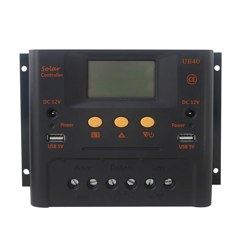 

MAYLAR 40A PWM Solar Panel Charge Controller 12V/24V Auto 48V Battery Regulator