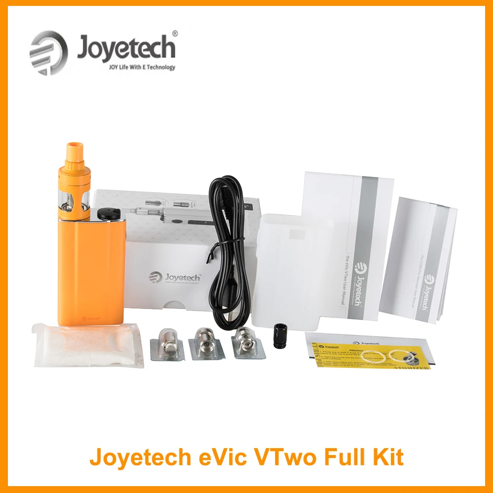 

100% Original Output 80W Joyetech eVic VTwo With Cubis Pro Atomizer 4ML eliquid Tank Box Electronic Cigarette