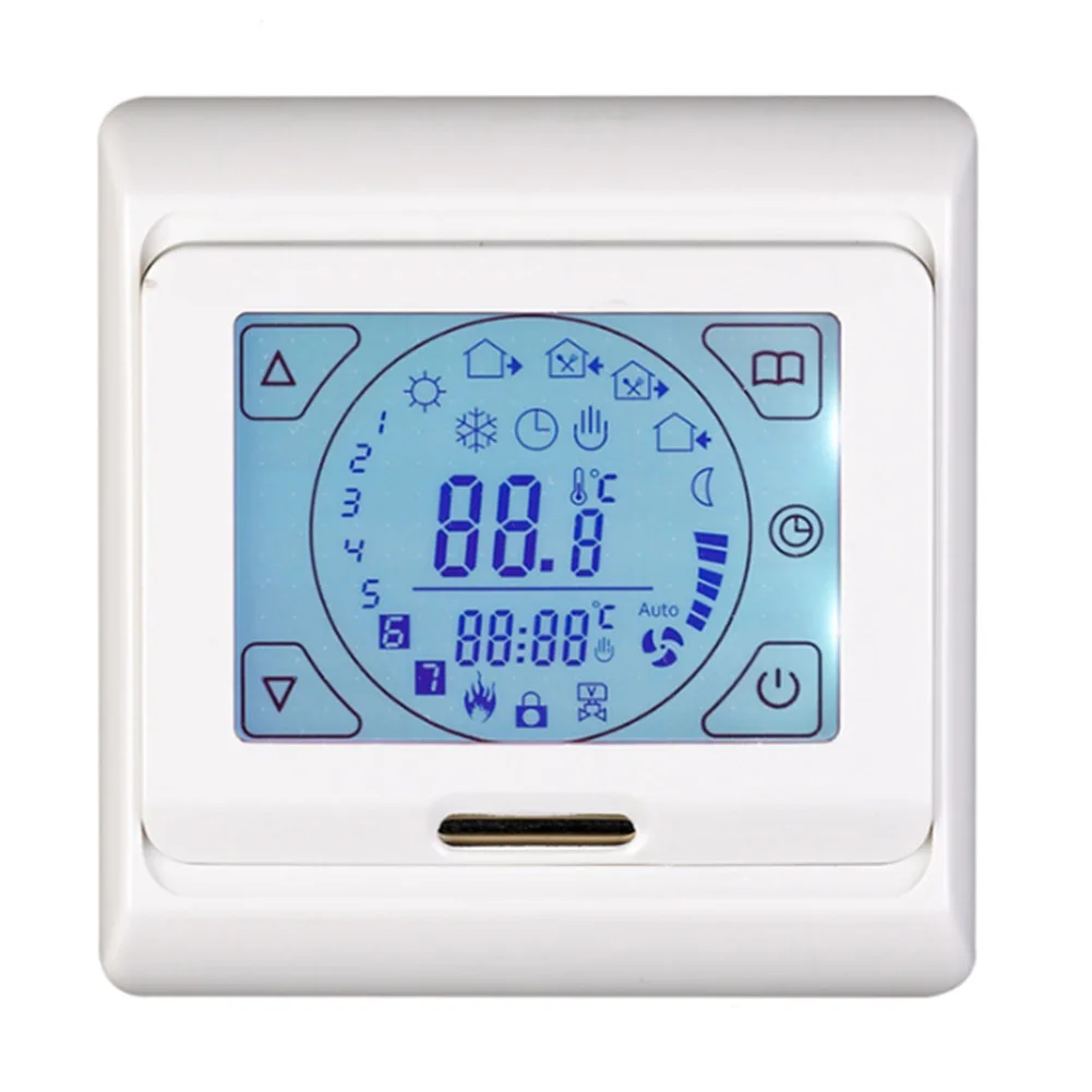 

Electric Programmable Home Weekly Room Heating Thermostat Screen LCD Warming Floor Digital Thermoregulator