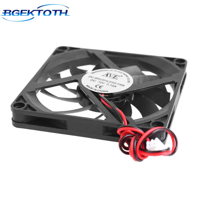 برودة مروحة 12 V 2-دبوس وحدة المعالجة المركزية برودة 80x80x10 مللي متر جهاز كمبيوتر شخصي cpu نظام غرفة التبريد فرش التبريد مروحة 8010