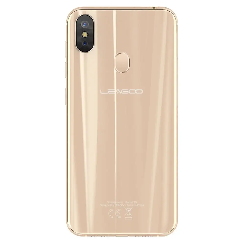 LEAGOO S9, 4 Гб ОЗУ, 32 Гб ПЗУ, смартфон, 5,85 дюймов, HD экран, Android 8,1, MT6750, четыре ядра, две задние камеры, FM, OTG, 4G, сотовый телефон - Цвет: Gold