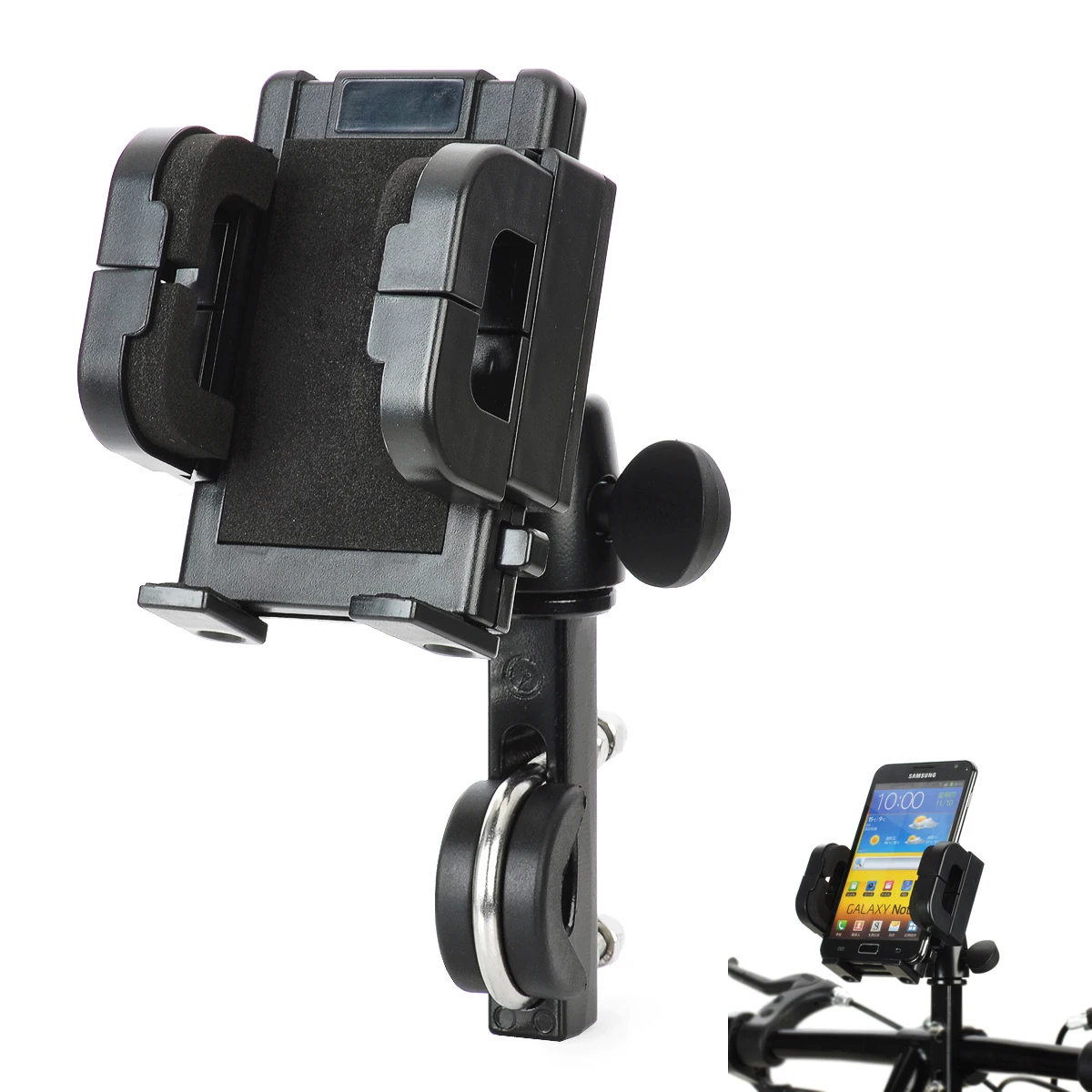 

Universal Bicycle Motorcycle Bike Handlebar Smartphone GPS Mount Holder 360 Degree Rotating Mount Holder Support