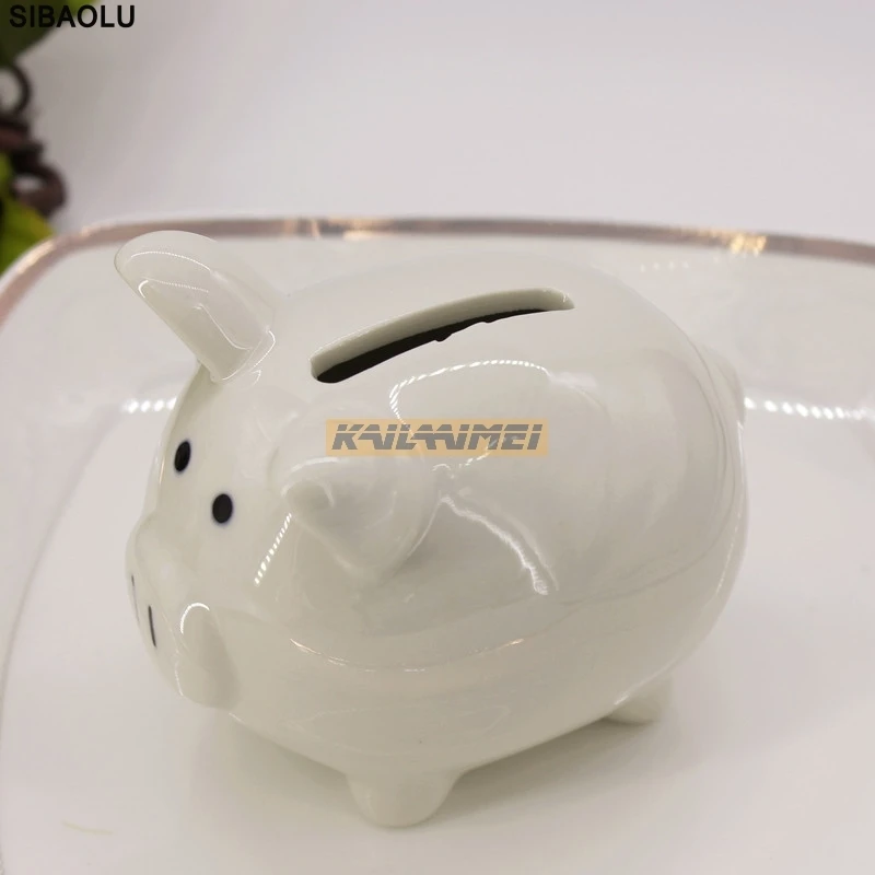 kids saving piggy bank ceramic 2pcs white piggy bank pig alcancias money box for child kids saving coin cent penny baby shower birthday giftsin boxes from home garden on kids saving piggy bank ceramic 2pcs white piggy bank pig alcancias money box for child kids saving coin cent penny baby shower birthday giftsin boxes from home garden on