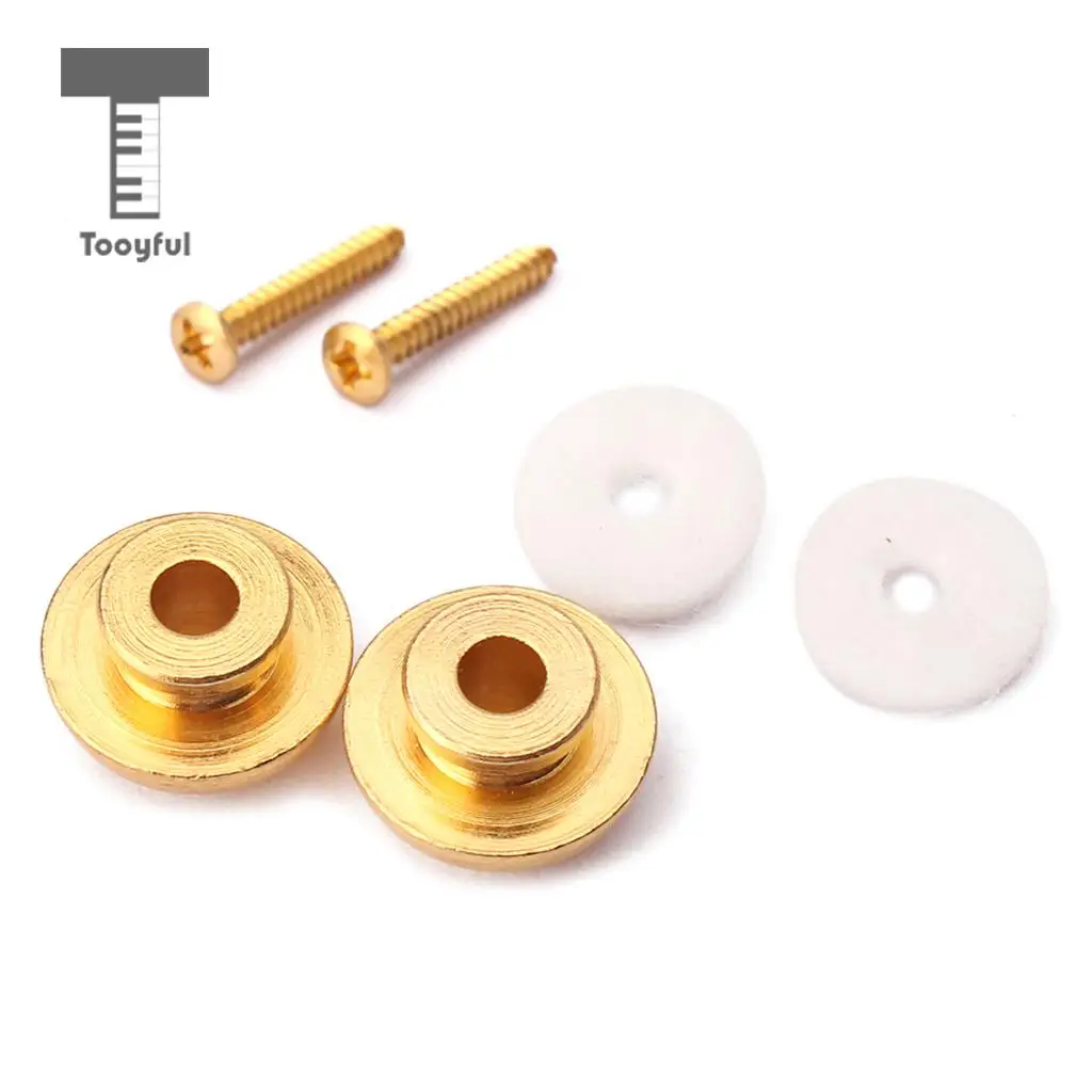 Tooyful Guitar Mushroom Head Strap Ukulele Buttons Mandolin Locks Buckle Parts