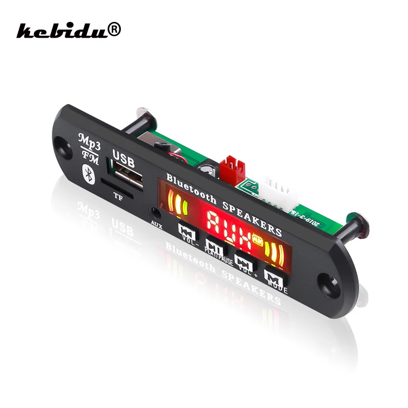 

5V 12V Wireless Bluetooth Audio Decoder Board Module Car MP3 Player WMA/WAV/FLAC/APE AUX 3.5MM USB TF FM Decoder Board Speaker
