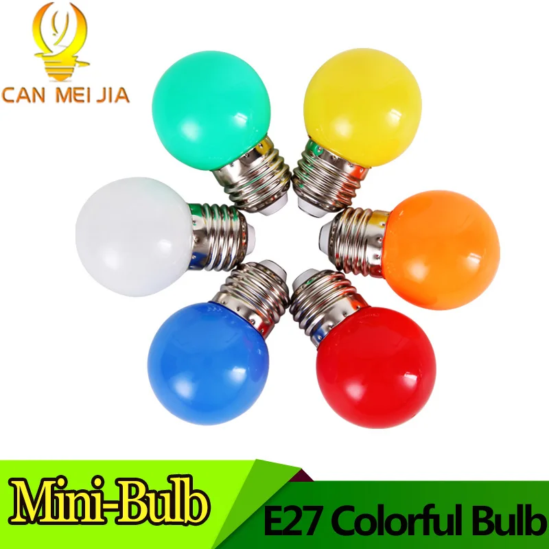

E27 LED Light Bulb 3W RGB Bombillas Led E27 Colorful Red Blue Green Yellow Orange White for Chrismas Wedding Decoration 220V