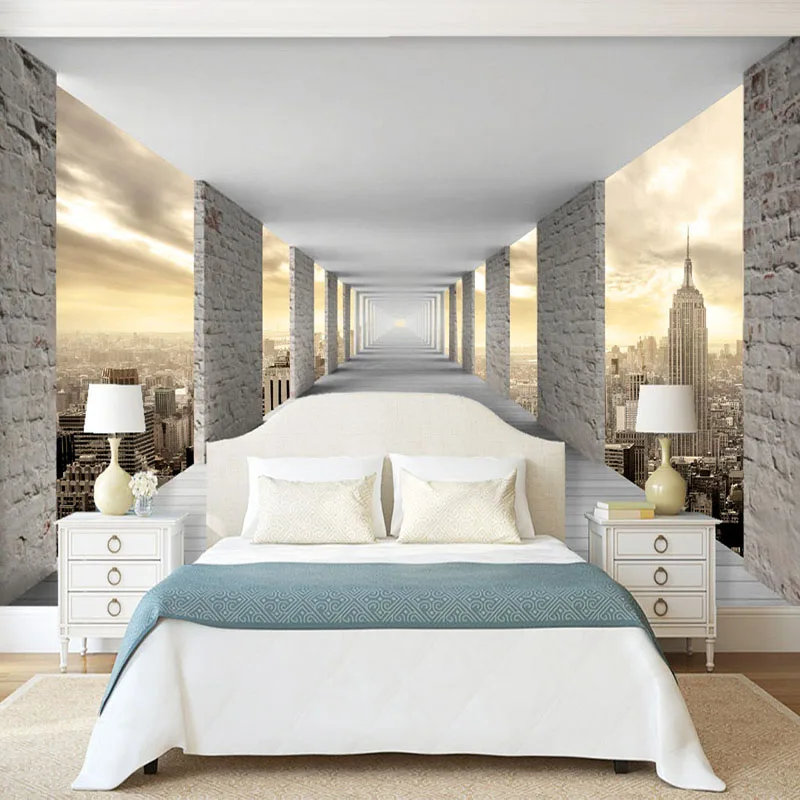 Modern Simple Mural Wallpaper 3D Stereo Geometry City Building Photo Wall Paper Personality Creative Living Room Bedroom Fresco Modern Simple Mural Wallpaper 3D Stereo Geometry City Building Photo Wall Paper Personality Creative Living Room Bedroom Fresco