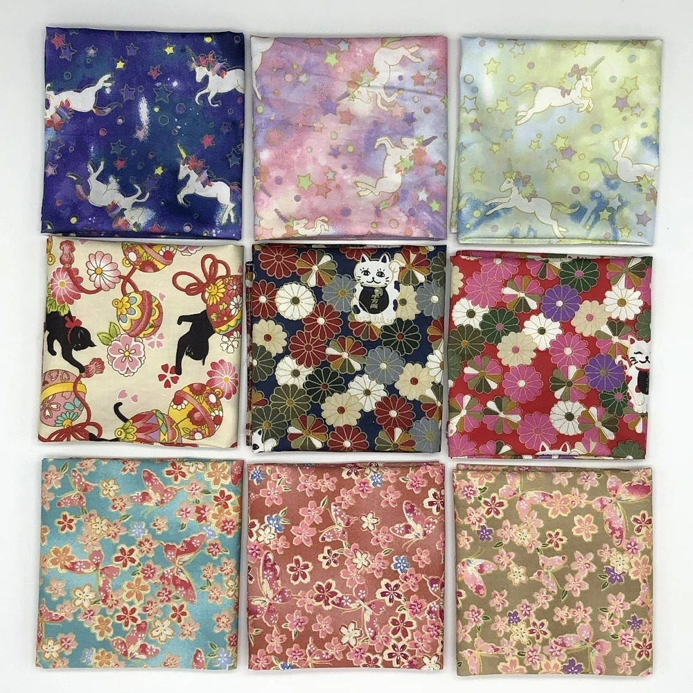3 шт./лот) японский стиль Furoshiki платок/ хлопок с принтом 37 см