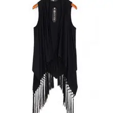 Стильный мужской жилет с капюшоном с персонажем Han edition мужской жилет с кисточками без рукавов