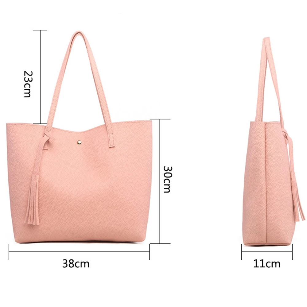 Ladies Handbag Pu Artificial Leather Shoulder Bag