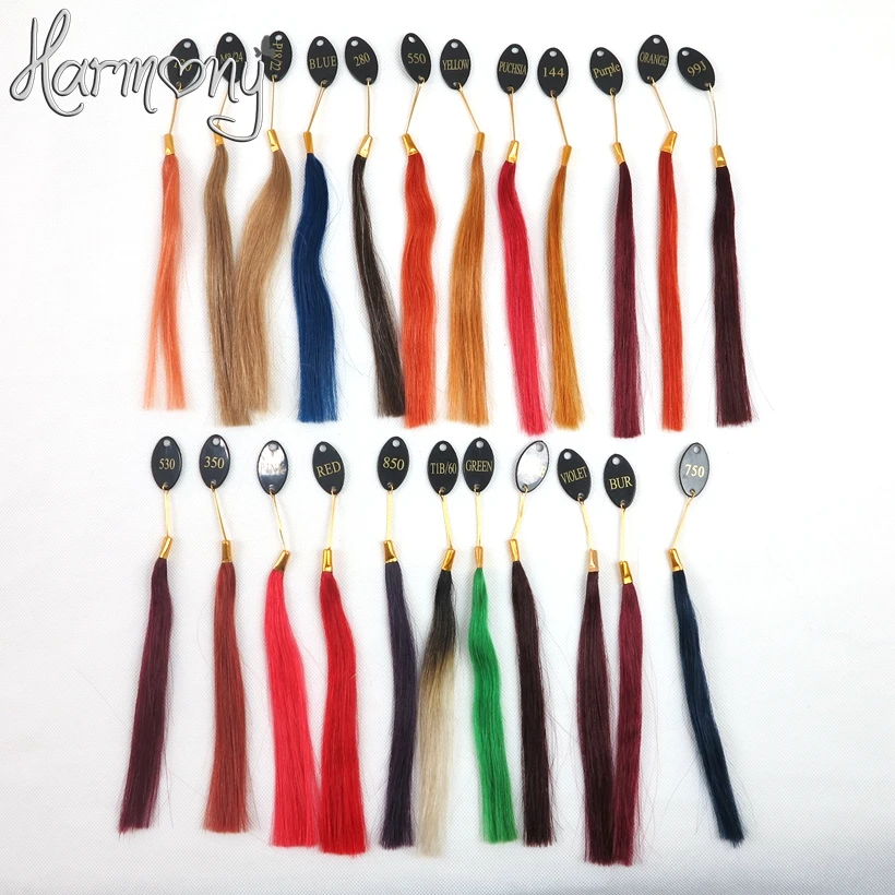 Free shipping!! HARMONY Wholesale 46colors color chart hair color ring for salon and hair extensions 7sets/lot Free shipping!! HARMONY Wholesale 46colors color chart hair color ring for salon and hair extensions 7sets/lot