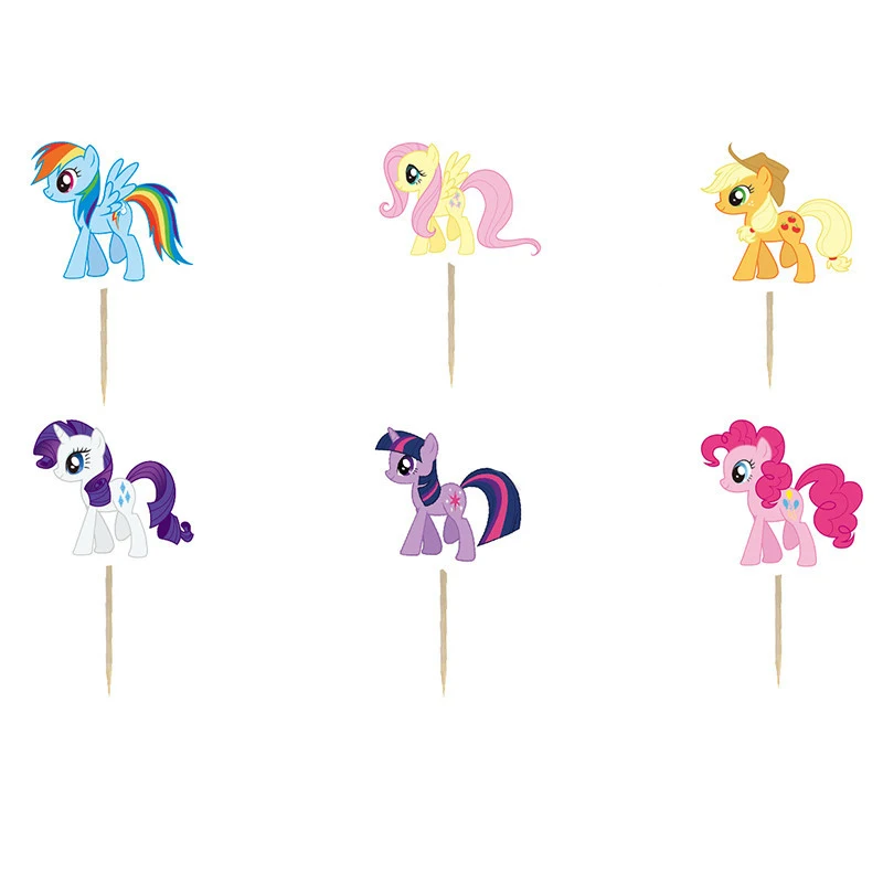 

24pcs Party Party Cake Topper Wedding Cupcake Decoration Happy Birthday Party Supplies Baby Children Party Decor