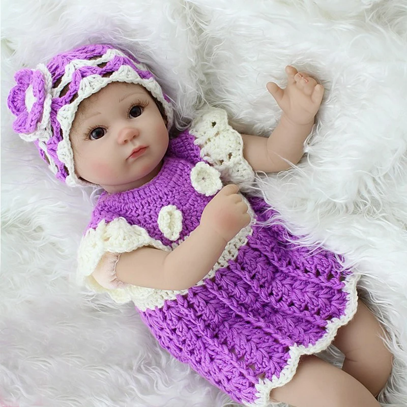 

16'' Reborn Doll Realistic Babies Soft Silicone Lifelike Vinyl Cute Dolls Baby Toys Newborn Girls Play Toy