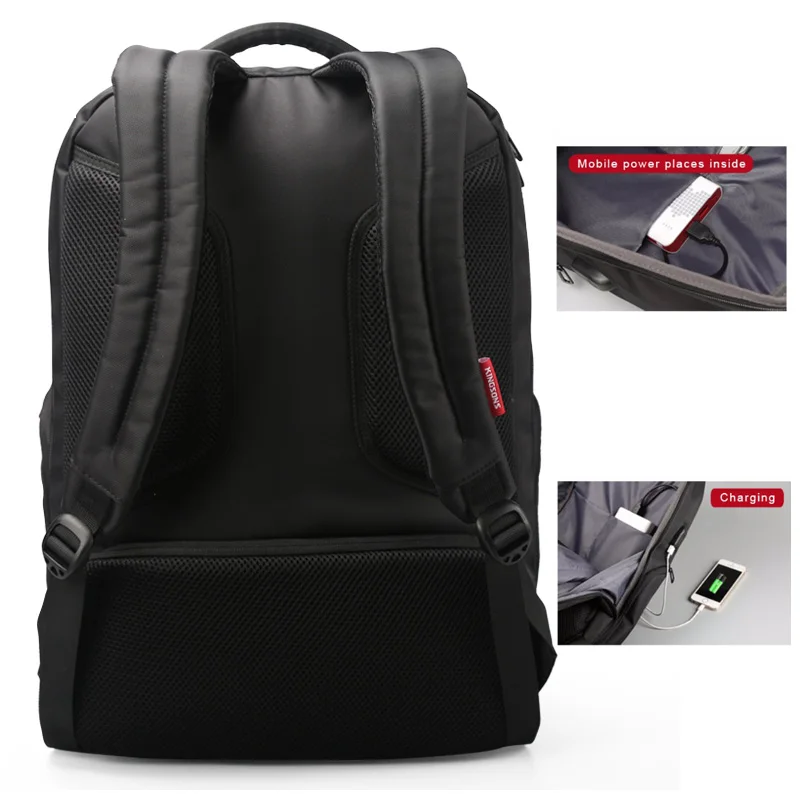 Kingsons модный мужской рюкзак для ноутбука, деловой рюкзак для путешествий, школьная сумка, рюкзак Mochilas, ранец, сумка через плечо