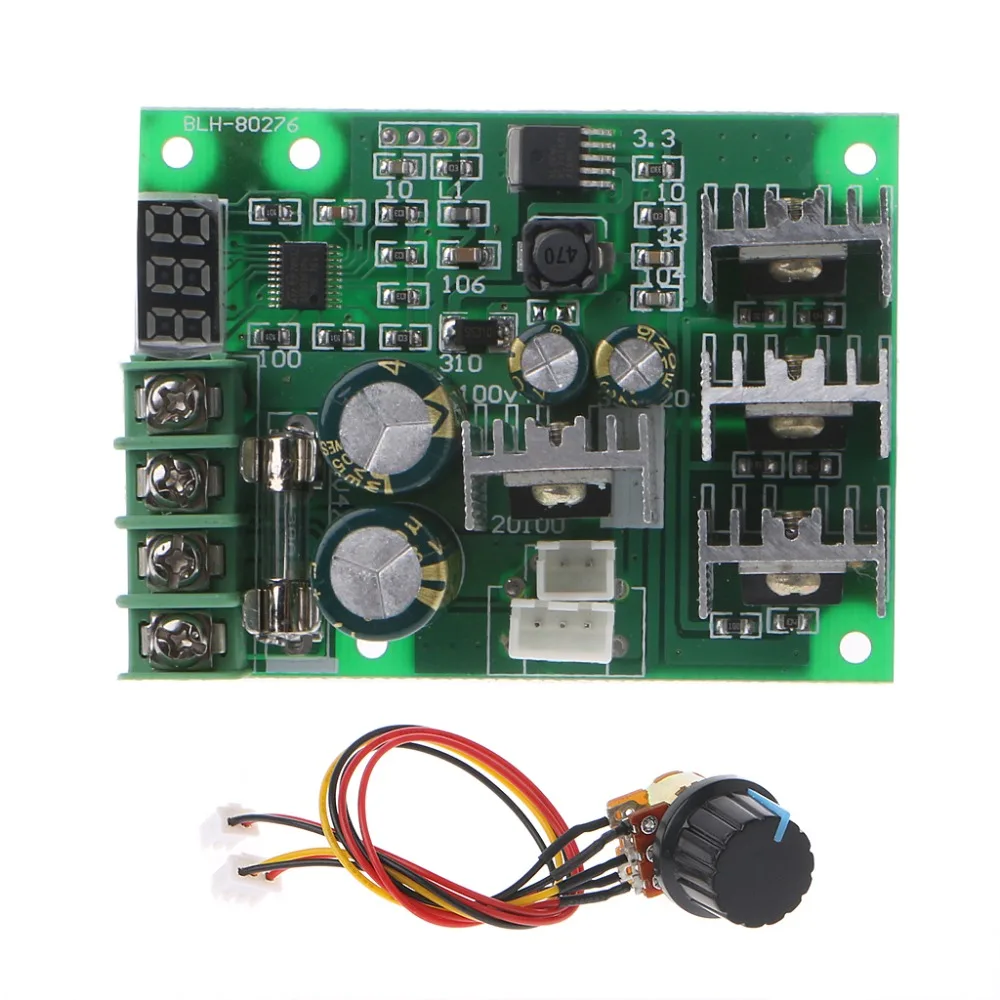 

PWM DC Motor Speed Controller 30A Digital Display 0~100% Adjustable Drive Module
