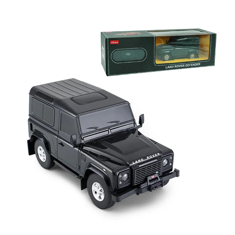 Rastar оригинальная коробка Радиоуправляемая машина 1:24 машина внедорожник пульт дистанционного управления игрушки радиоуправляемая модель автомобиля электрические игрушки для мальчиков детские подарки - Цвет: Black Defender
