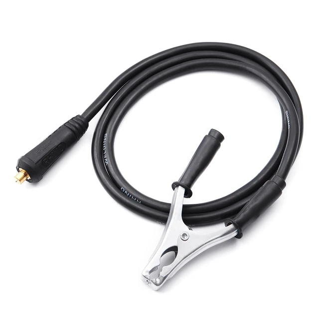 2 Pcs 300A 1.5M Electrode Holder Stick Welders /Ground Clamp Set  Welding Rod Stinger Clamping Tool
