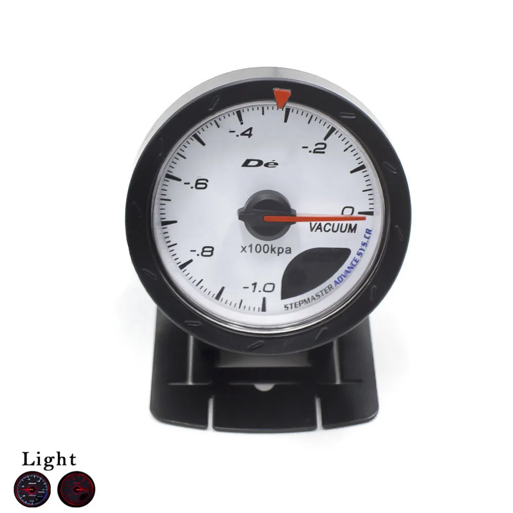 Free Shipping 60mm Car Vacuum Gauge Black Shell ( 10) Vacuum Meter