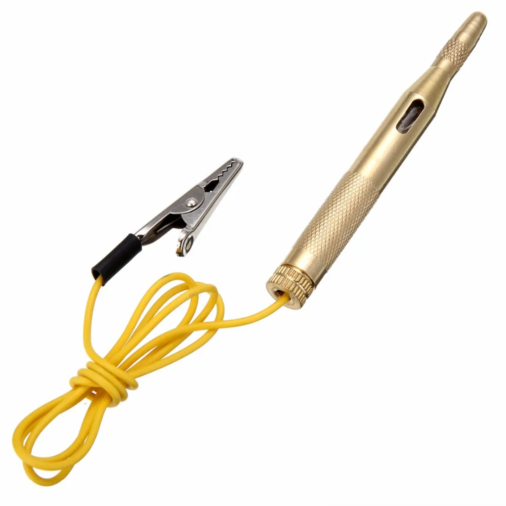 6-24 V тест медная ручка многоцелевой электрическая точилка для карандашей электрика тест с зажимом специально для автомобиля аудио инструмент Samll размер