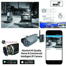 Bullet Camera IP67 Waterproof Full HD IR IP Bullet Camera WiFi Power Network CCTV Camera