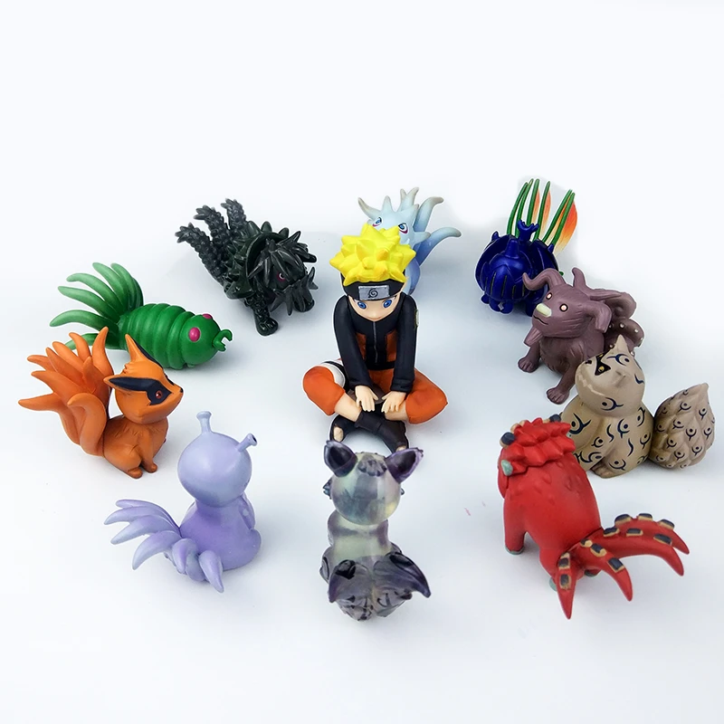 11 ピース セットうずまきナルト尾獣 Shukaku Gyuki 白書鞍馬 Isobu 孫悟空 Kokuo 人形コレクションアクションフィギュアおもちゃ Wx168a Figure Toy Action Figure Toysson Goku Aliexpress