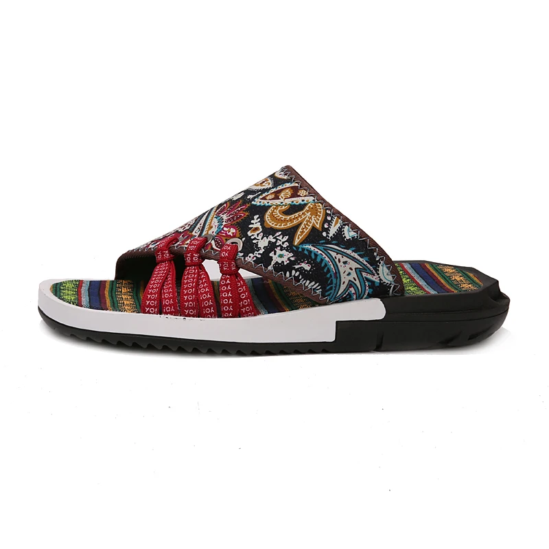 flower summer mixed colors men slippers desinger outdoor sandals camouflage casual shoes pants male leisure moccasins for men (51)