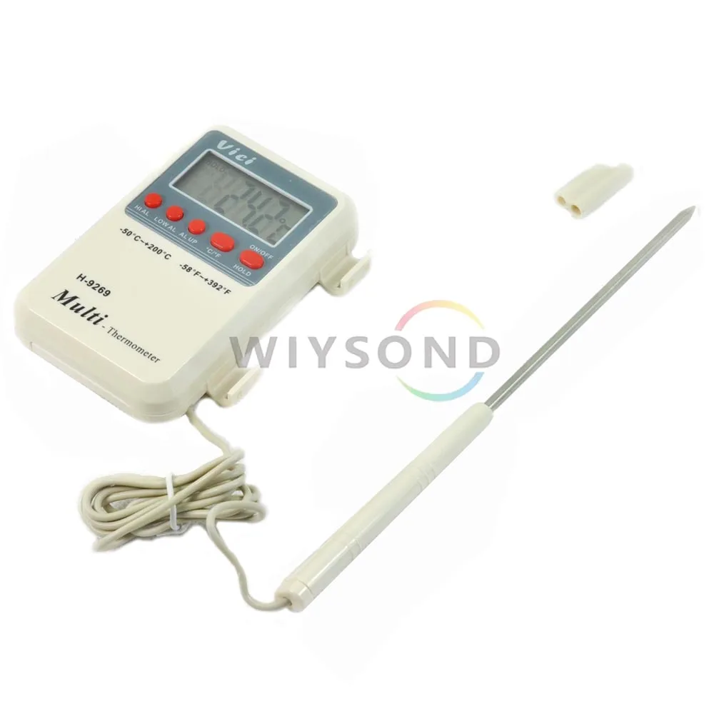 

T007 H-9269 Digital food Thermometer with High and Low Temperature Alarm for BBQ Cooking Meat