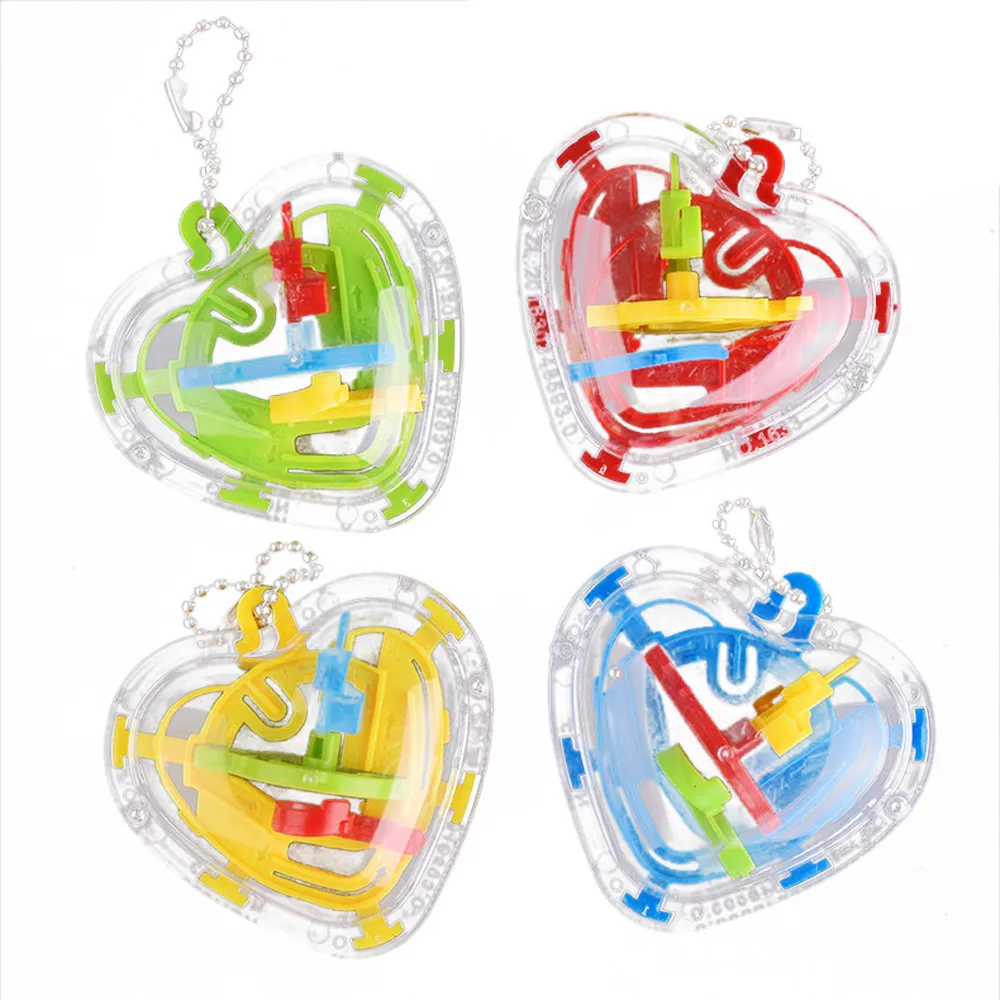 

50 Barriers Mini Ball Maze Intellect 3d Puzzle Toy Balance Barrier Magic Labyrinth Spherica 2019 new 7.1