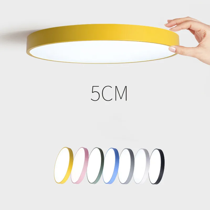 

Ultra Thin LED Ceiling Lights Lighting Fixture Modern Lamp Living Room Bedroom Kitchen Surface Mount Flush Panel Remote Control