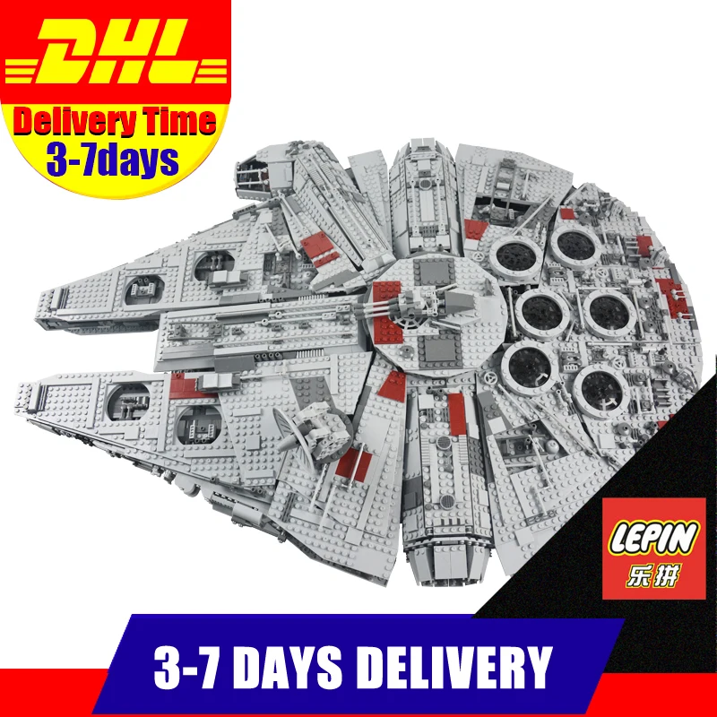 

LEPIN 05033 5265 PCS MOC Star War UCS Millennium Falcon Building Block Set Bricks Kits Compatible Legoinglys 10179