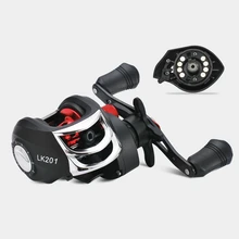 Baitcasing Рыболовная катушка высокая скорость 7,2: 1 длинная съемка левая/правая рука рыболовная колесная приманка литье Рыболовная катушка Макс тяга 8 кг