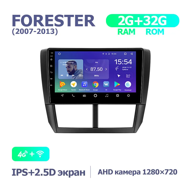 TEYES SPRO Штатное Головное устройство For Subaru Forester 2007-2013 GPS Android 8.1 aвтомагнитола магнитола автомагнитолы Андроид для Субару Форестер 3 SH аксессуары штатная магнитола автомобильная мультимедиа - Цвет: Forester 07 SPro 32G