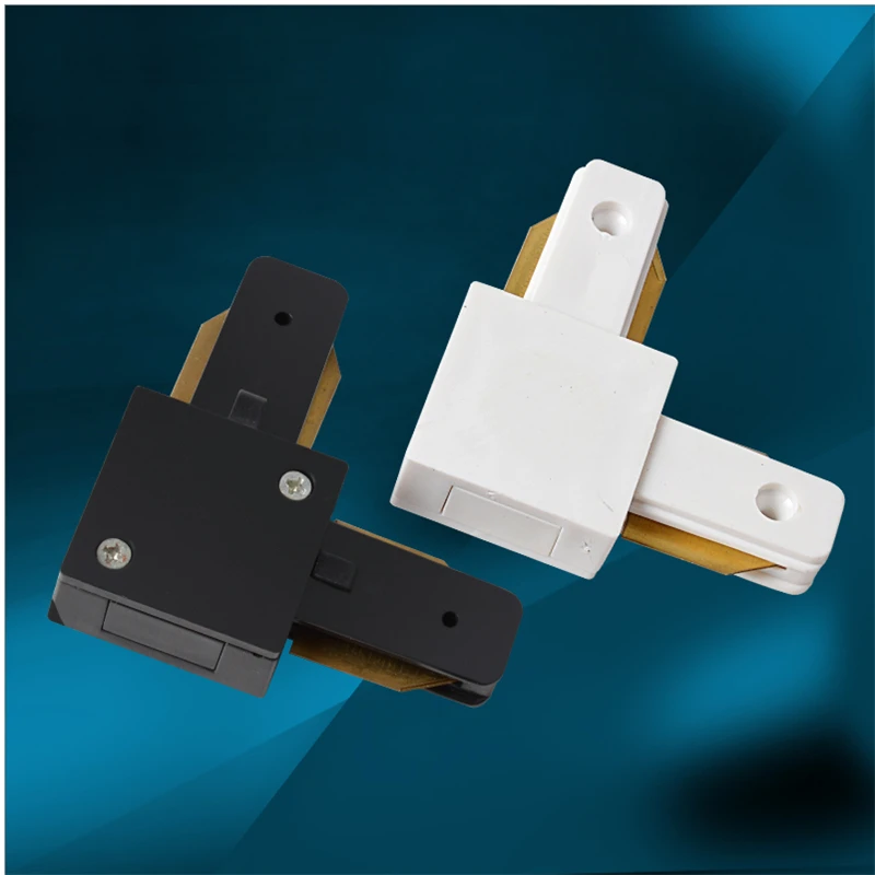 5 قطعة/الوحدة led أضواء المسارات السكك الحديدية ل 2 خط ، 100 سنتيمتر الألومنيوم الأبيض والأسود الرصاص السكك الحديدية مع موصلات ، السقف/الجدار شنت...