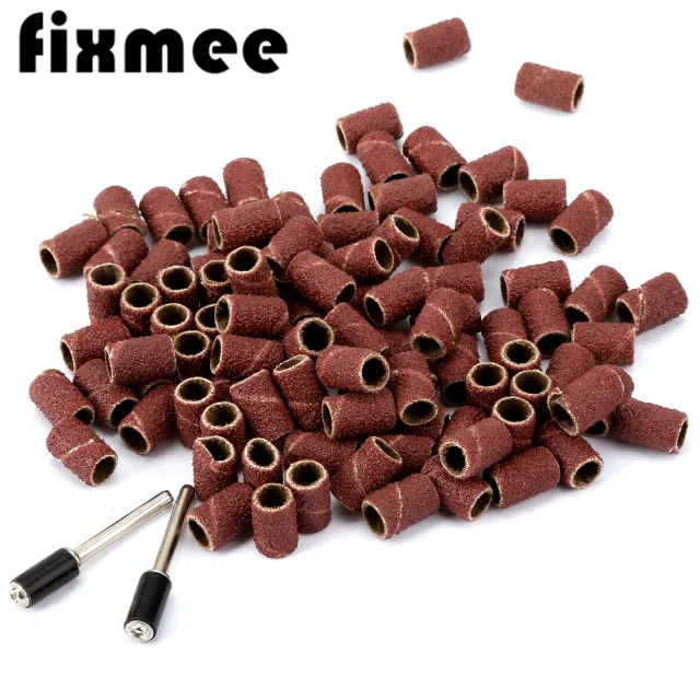 100 шт. Dremel аксессуары 1/4 &quotзернистость 80 # барабанный шлифовальный набор + 2X полоса