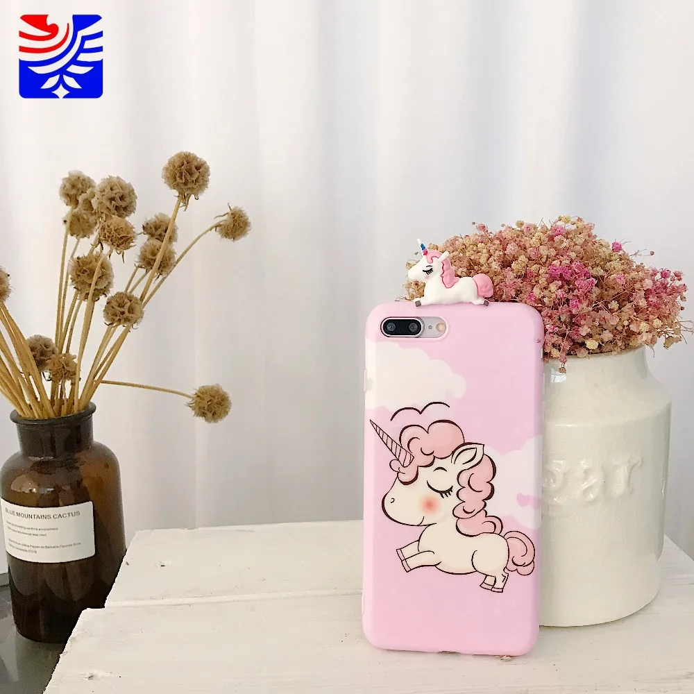 Fashion cute Dream unicorn pure love Case for IPhone 6 6s 7 8 Plus for Iphone X Max Phone  Christmas present 3D6