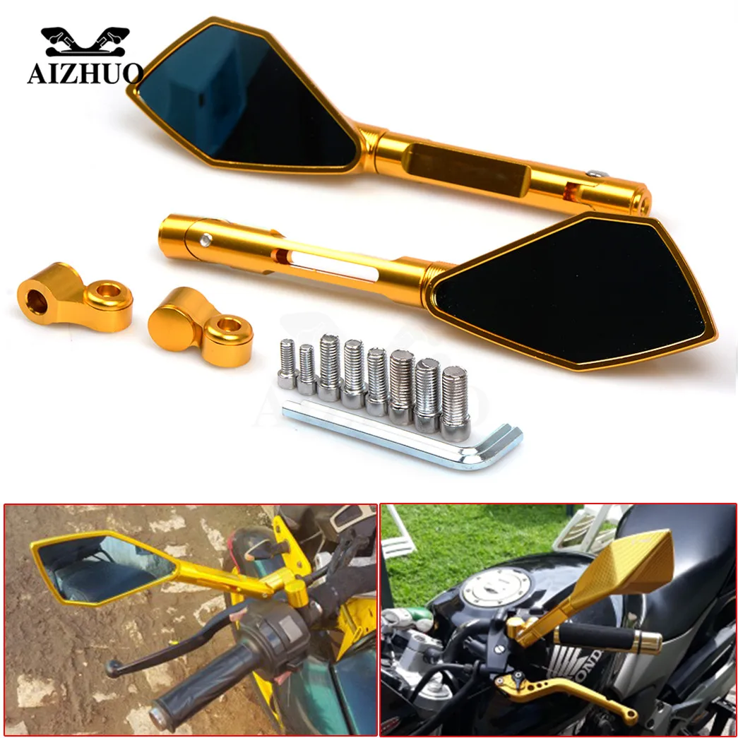 Cnc Aluminum Side Mirrors Accessories Motorcycle Rearview Mirror For Honda Cb1000r Grom Msx 125