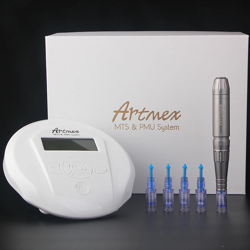 

Permanent Makeup Eyebrow Tattoo machine With Digital Control Panel Micropigmentation Device Eye Brow Lip Rotary Pen Artmex V6